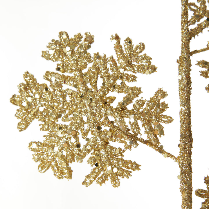 Gold Glitter Snowflake Christmas Spray