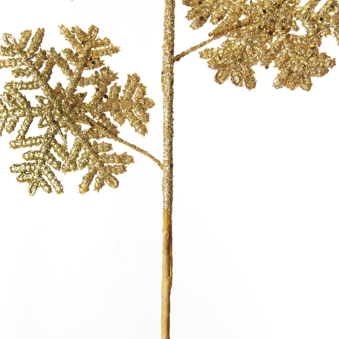 Gold Glitter Snowflake Christmas Spray