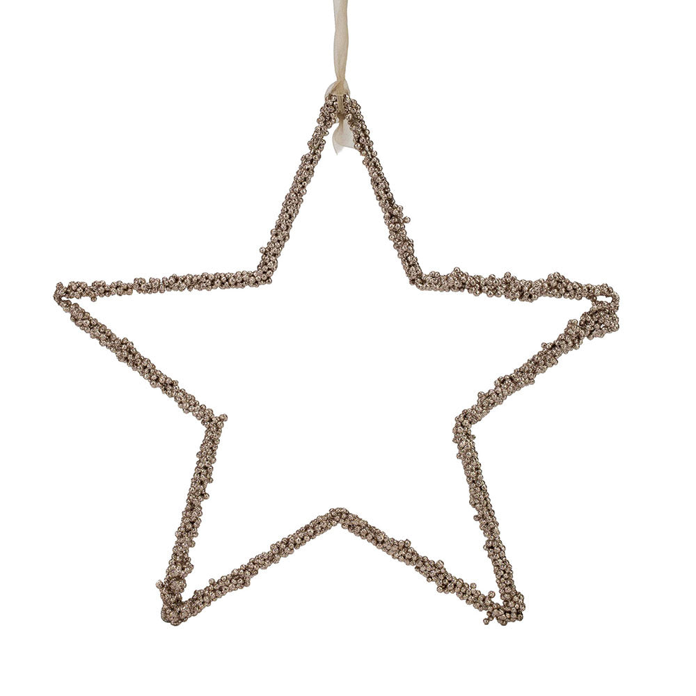 Champagne Hanging Star - 30cm