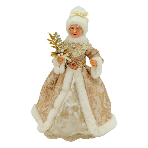 Champagne Mrs Claus Christmas Ornament - 45cm