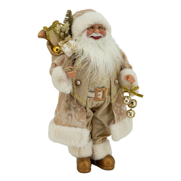 Champagne Santa Christmas Ornament - 45cm