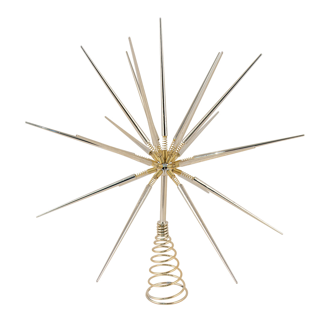 Champagne Starburst Tree Topper - 37cm