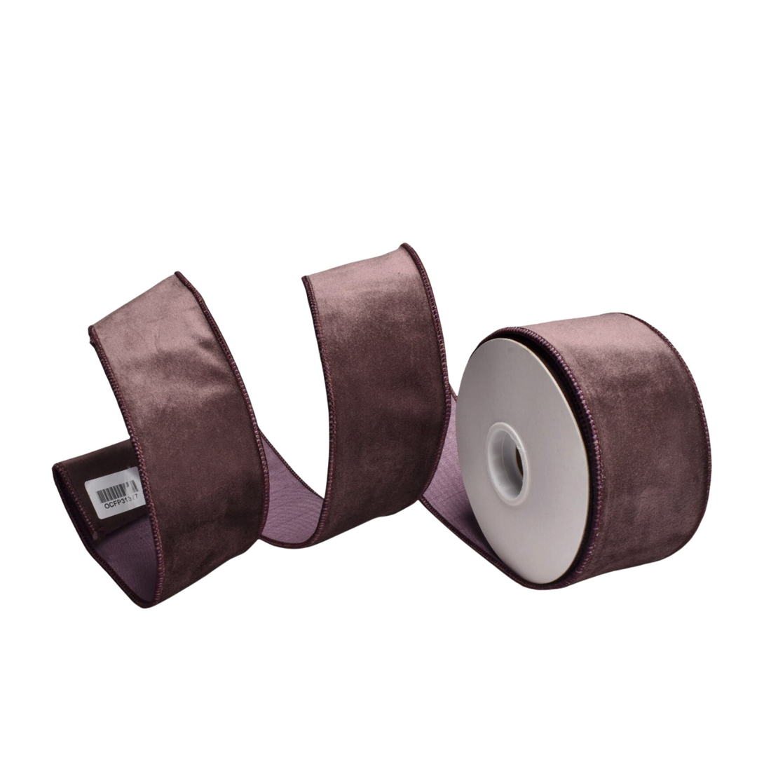 Chocolate Velvet Ribbon - 64mm
