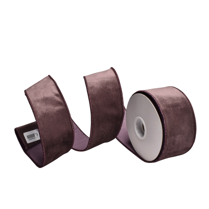 Deluxe Chocolate Velvet Ribbon - 6.4cm