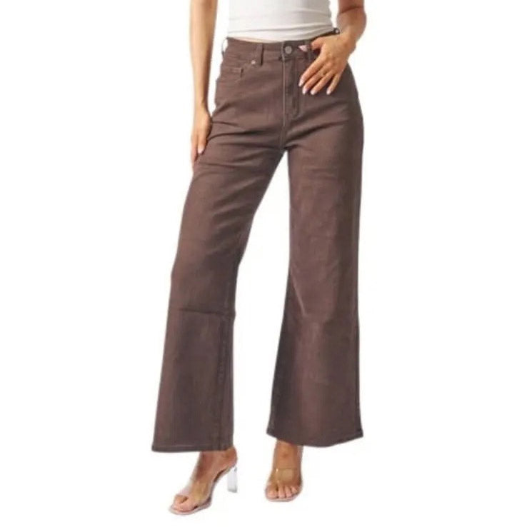 Chocolate Wide Leg - Size 10