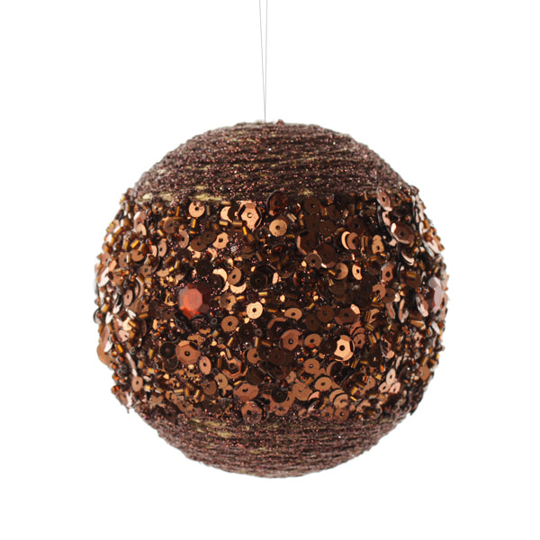 Chocolate Glitter Sequin Christmas Ball