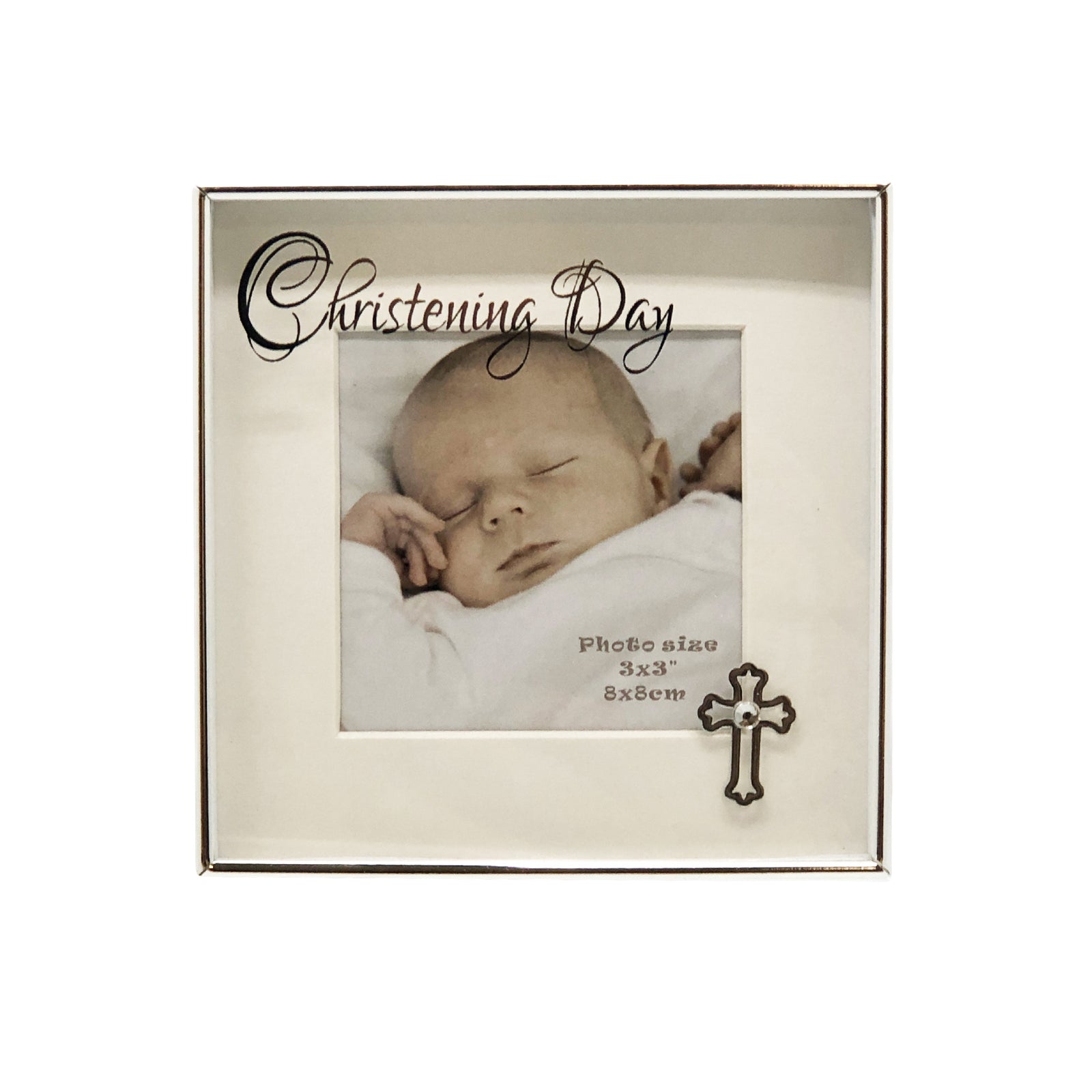 Christening Keepsake Photo Frame 3x3in