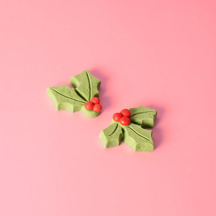 Christmas Collection Holly Icing Decoration - 8 Pcs