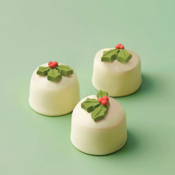 Christmas Collection Holly Icing Decoration - 8 Pcs
