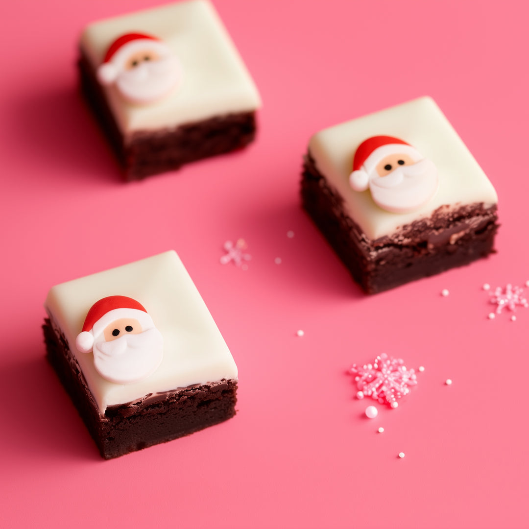 Christmas Collection Santa Icing Decoration - 8 Pcs