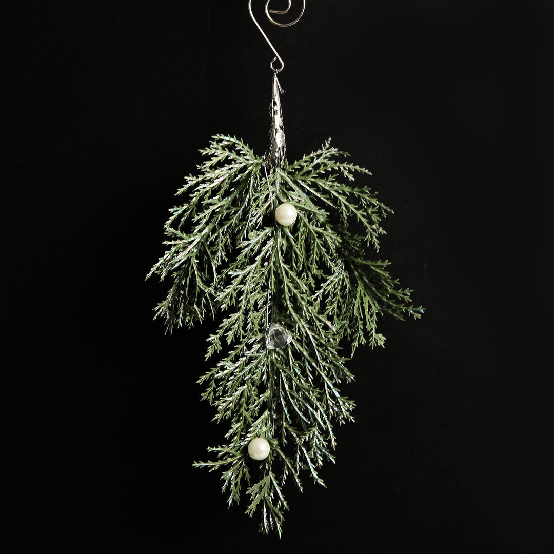 Christmas Fir and Pearl Christmas Tree Decoration