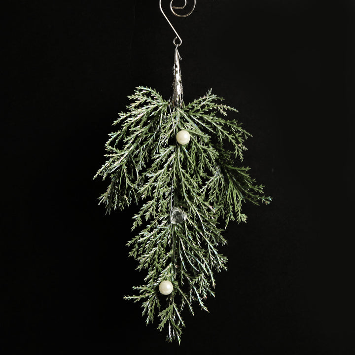 Christmas Fir and Pearl Christmas Tree Decoration