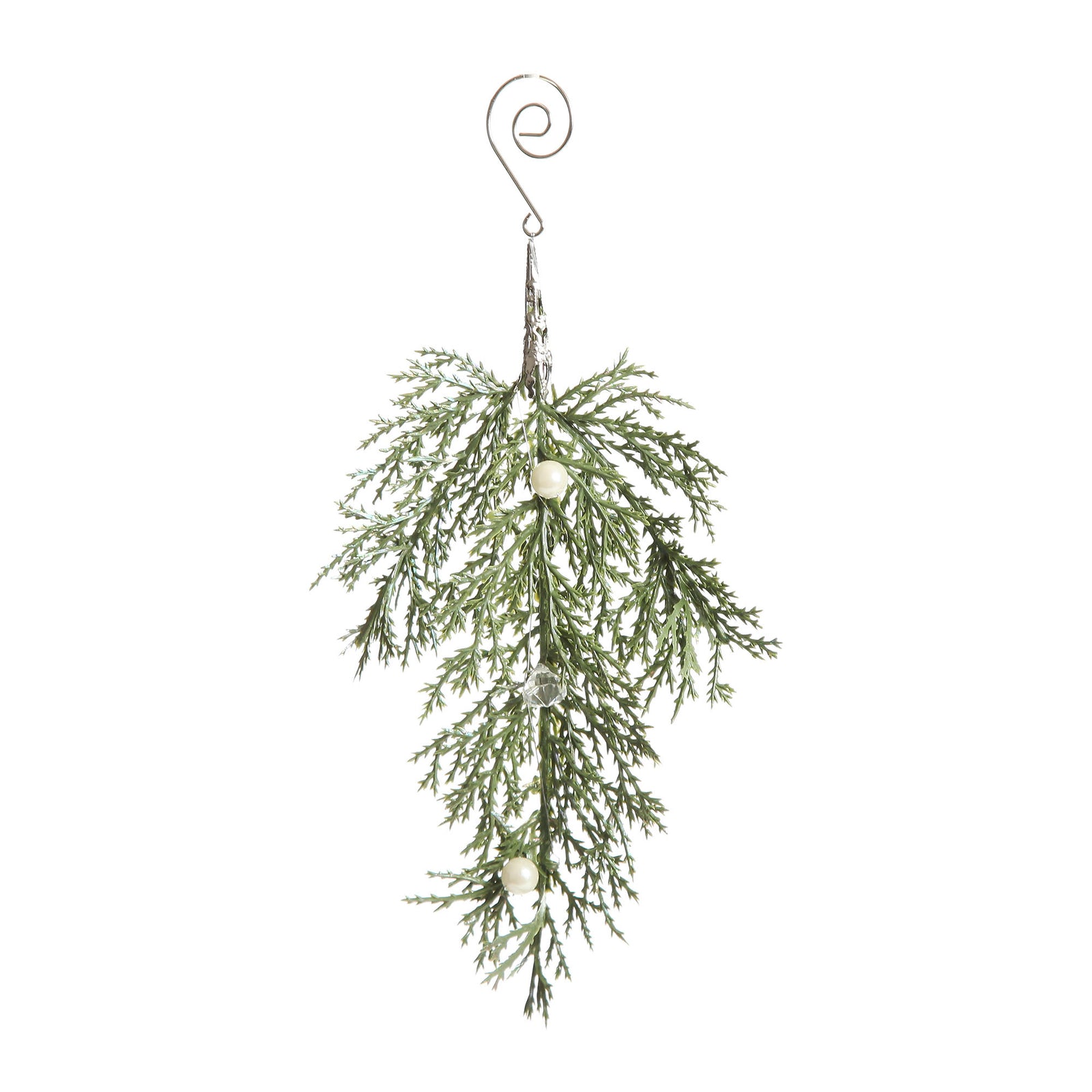 Christmas Fir and Pearl Christmas Tree Decoration