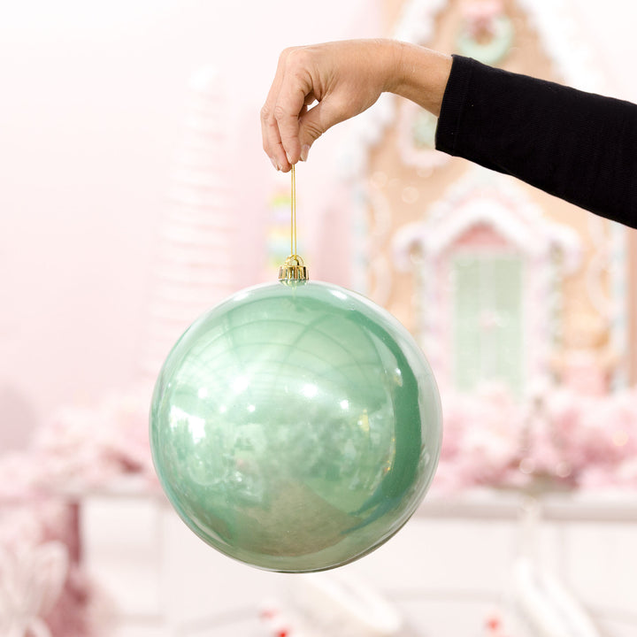 Mint Green Jumbo Shatterproof Christmas Bauble Decoration