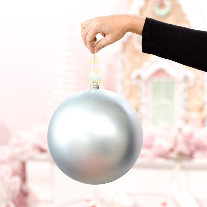 Pale Blue Jumbo Shatterproof Christmas Bauble Decoration