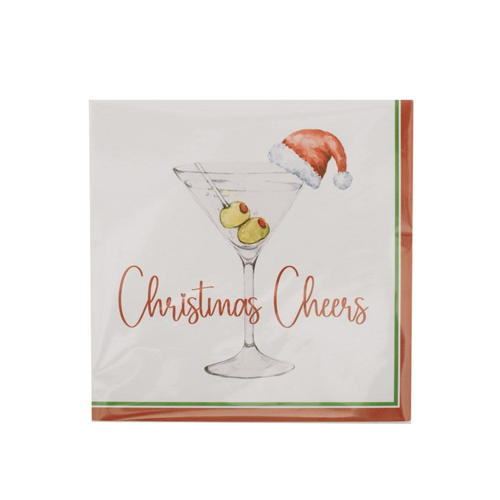 Christmas Napkins " Christmas Cheers" - 20 Pack