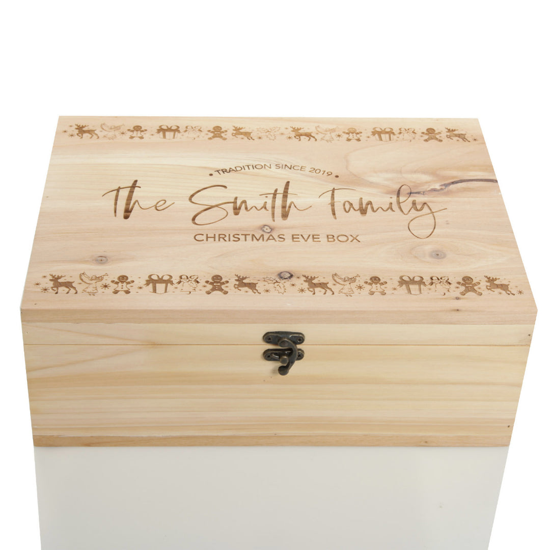 Personalised Christmas Parade Wooden Christmas Eve Box