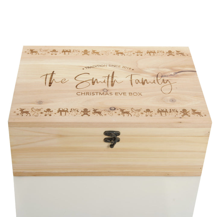 Personalised Christmas Parade Wooden Christmas Eve Box