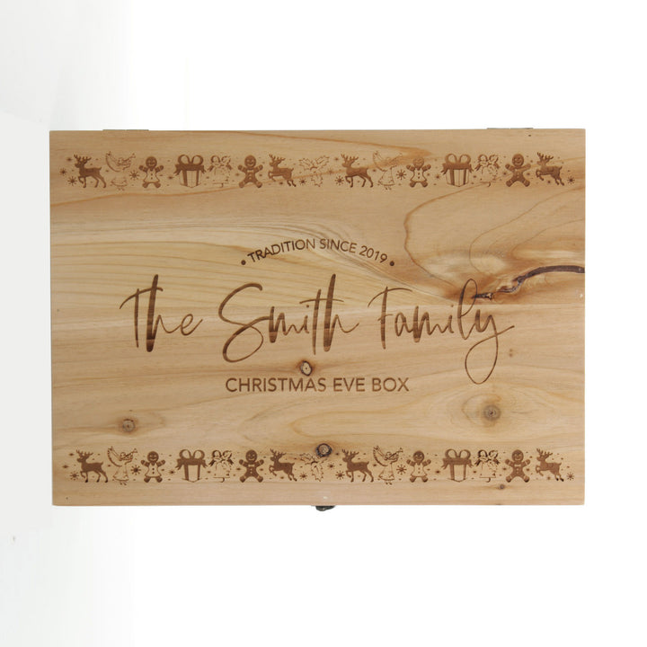 Personalised Christmas Parade Wooden Christmas Eve Box