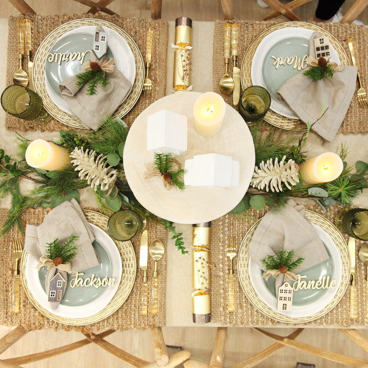 Ivory Glitter Faux Hanging Pinecone