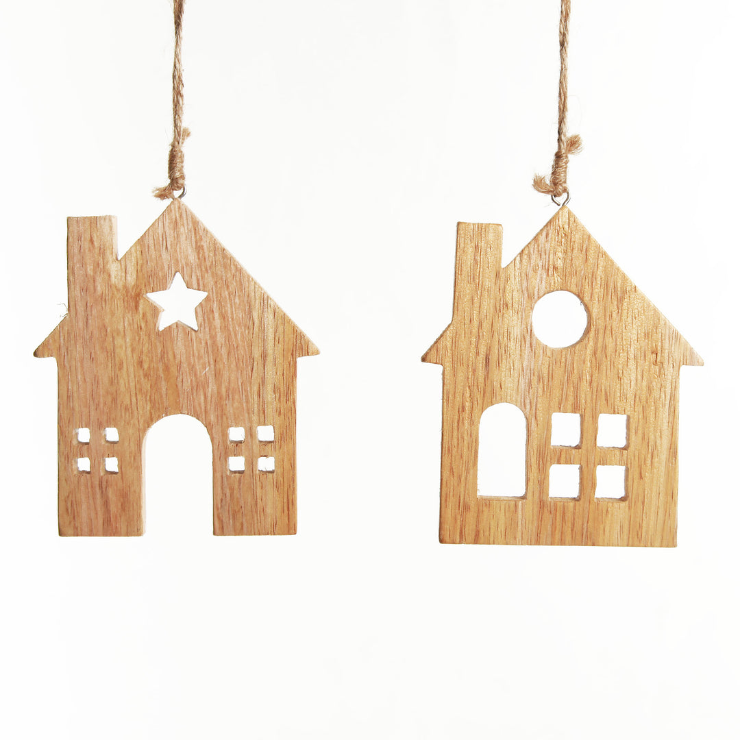 Christmas Village Tree Decoration with Circle
