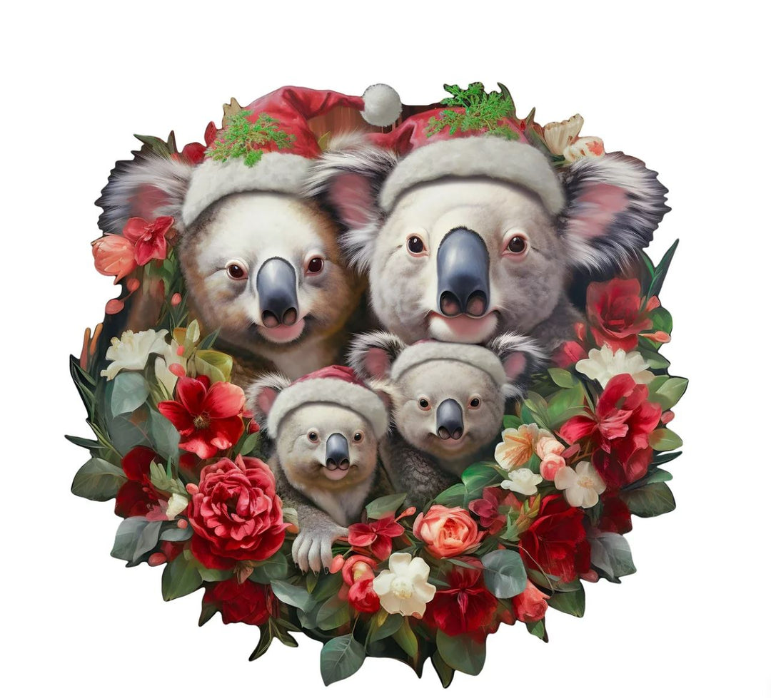 Wooden Puzzle - Christmas Koala - A5