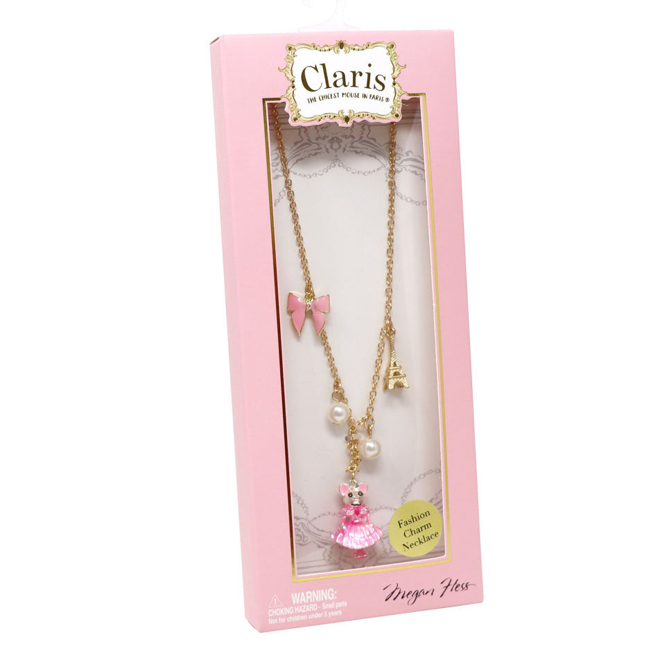 Claris the Chicest Mouse in Paris - Charm Necklace