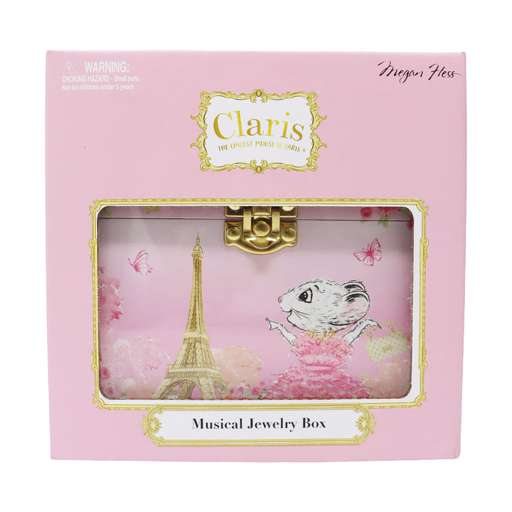 Claris the Chicest Mouse in Paris - Pearl Musical Jewellery Box