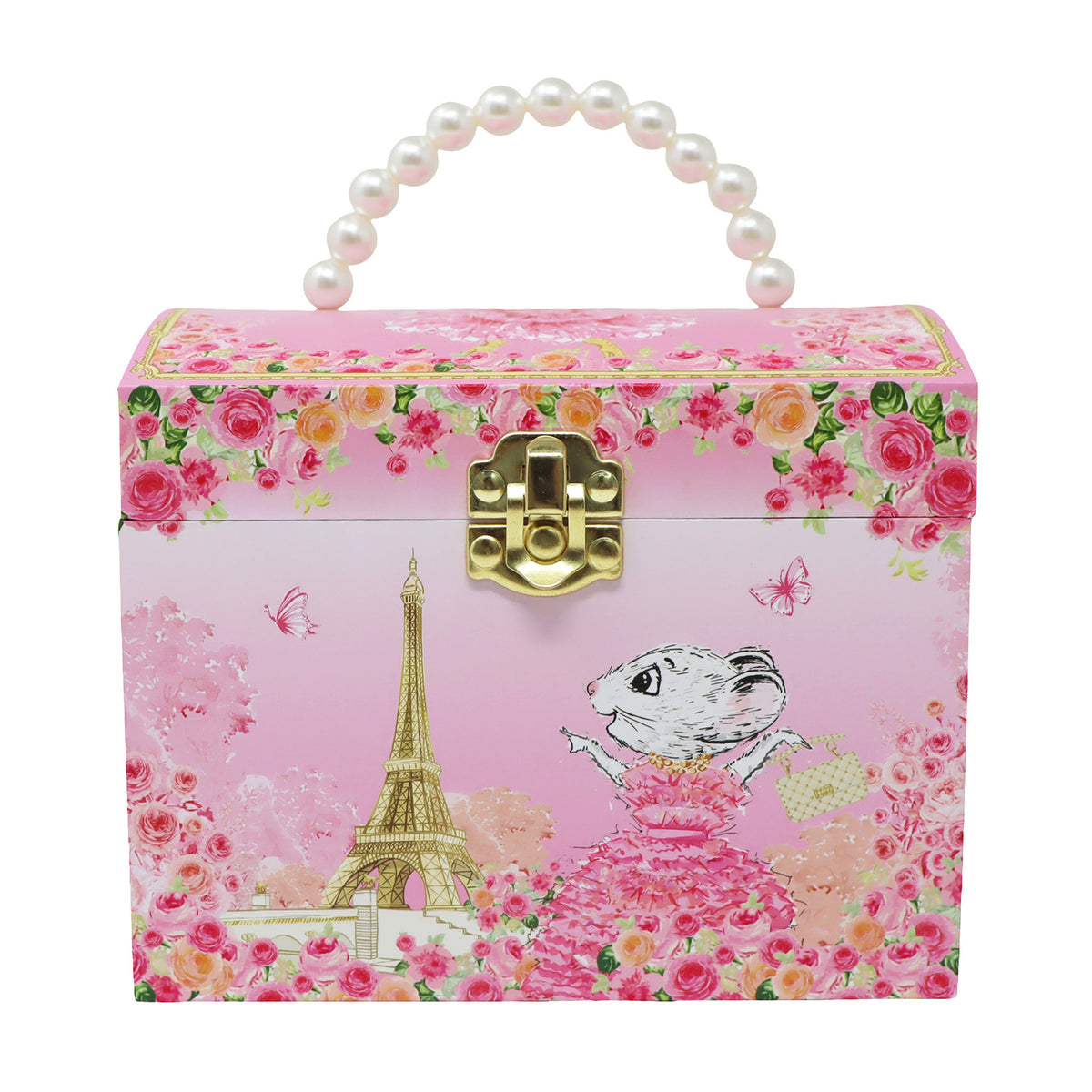 Claris the Chicest Mouse in Paris - Pearl Musical Jewellery Box