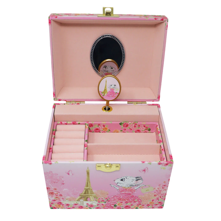 Claris the Chicest Mouse in Paris - Pearl Musical Jewellery Box