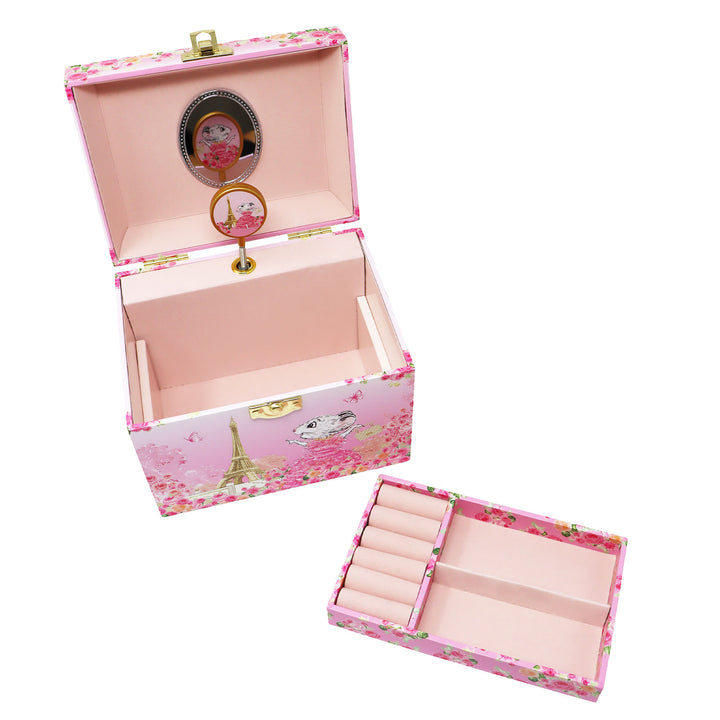 Claris the Chicest Mouse in Paris - Pearl Musical Jewellery Box
