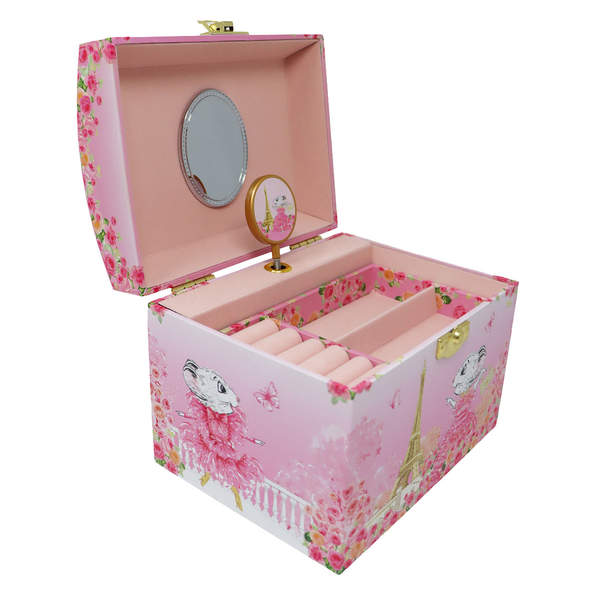 Claris the Chicest Mouse in Paris - Pearl Musical Jewellery Box