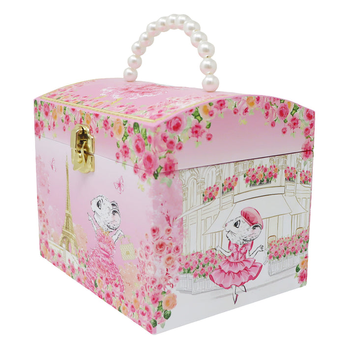 Claris the Chicest Mouse in Paris - Pearl Musical Jewellery Box