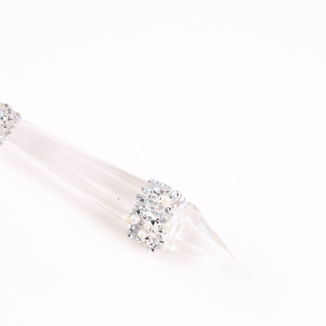 Clear Acrylic Drop Hanging Decoration - Set of 2 - 13cm