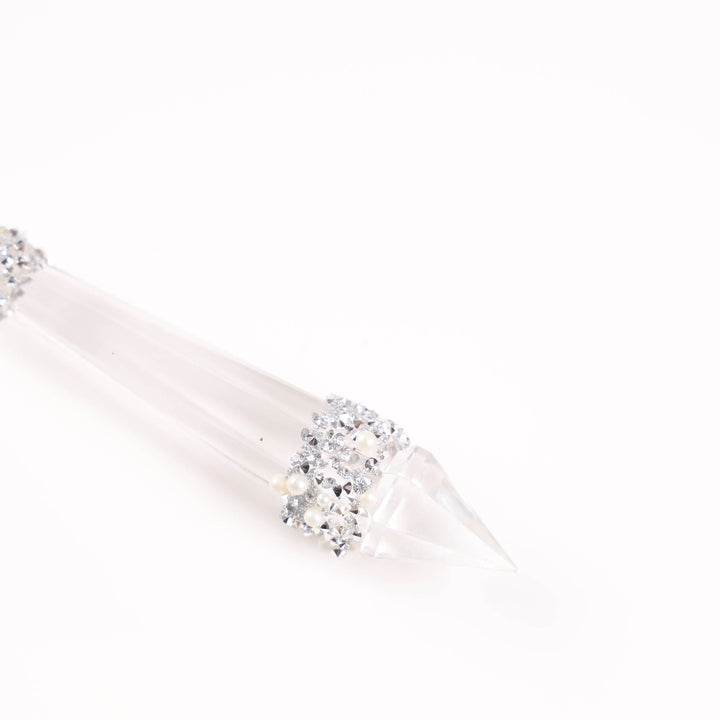 Clear Acrylic Drop Hanging Decoration - Set of 2 - 13cm