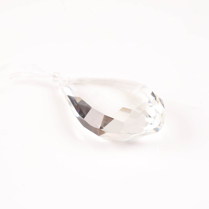 Clear Crystal Drop Hanging Decoration - 9cm