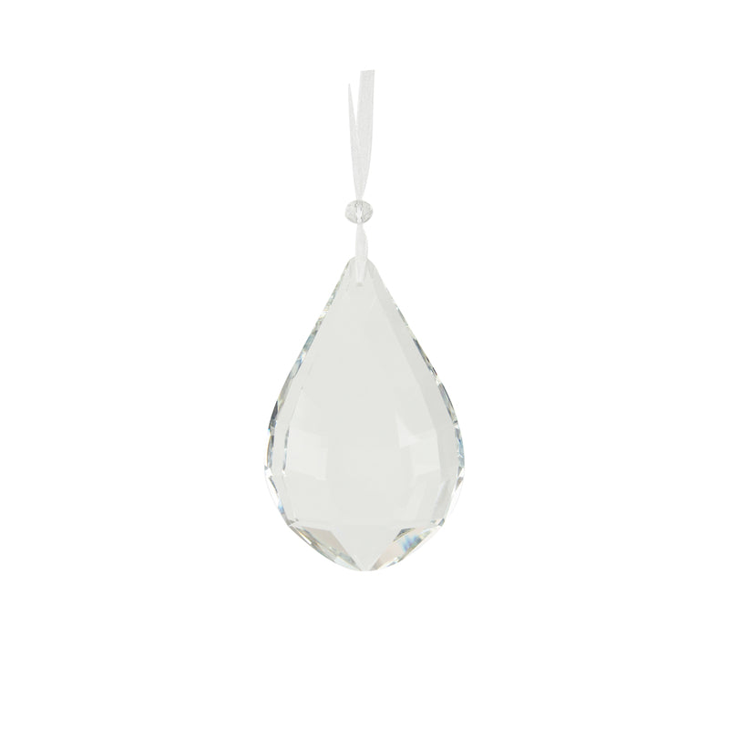 Clear Crystal Drop Hanging Decoration - 9cm