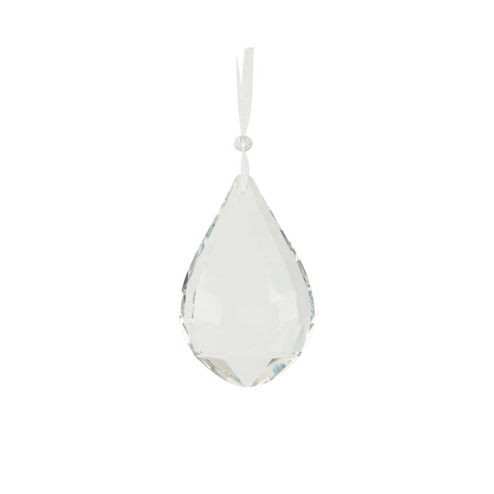 Clear Crystal Drop Hanging Decoration - 9cm