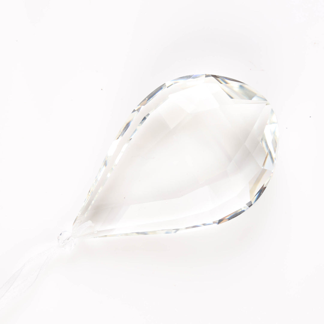 Clear Crystal Drop Hanging Decoration - 9cm
