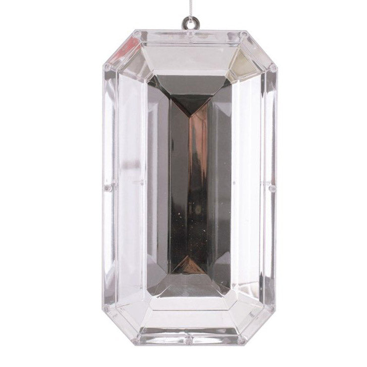 Clear Emerald Cut Gem Tree Decoration 24cm (L)