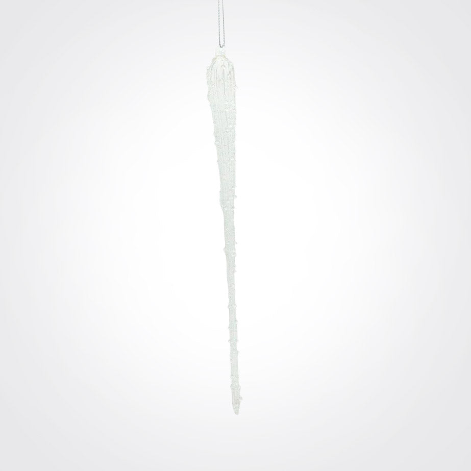 Clear Hanging Icicle Decoration - 23cm