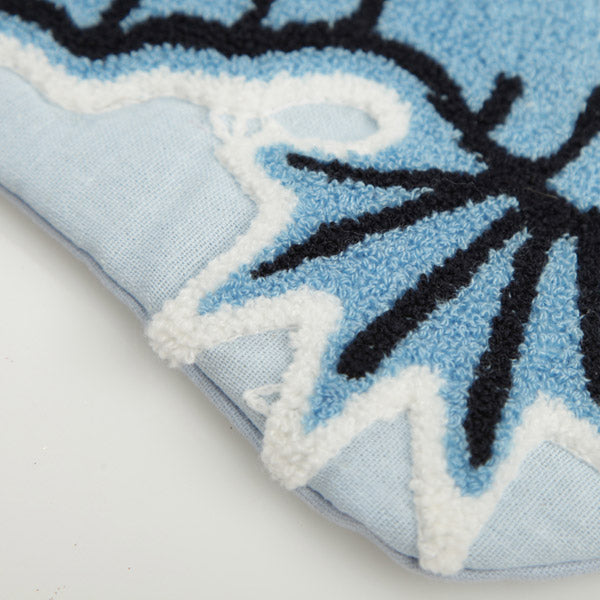 Personalised Coastal Seahorse Christmas Stocking Detail