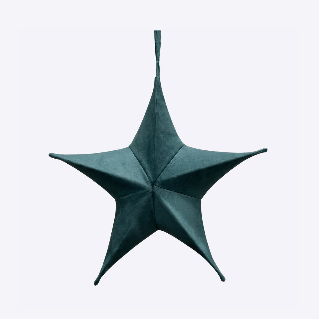 Collapsible Emerald Green Velvet Star - 80cm