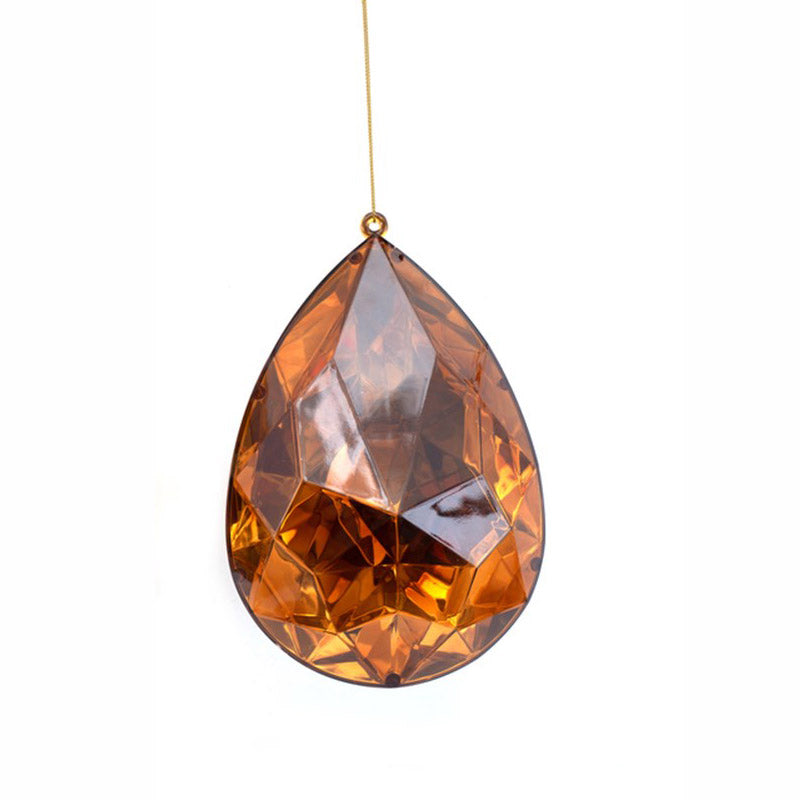 Copper Teardrop Gem Christmas Hanging Decoration