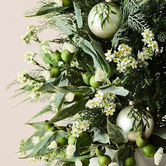 Coral Fern Spray Grey Green 70cm