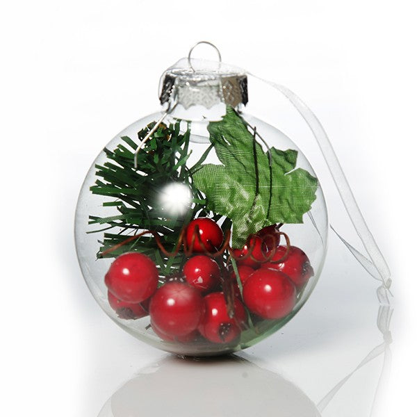 Clear Glass Craft Bauble Example