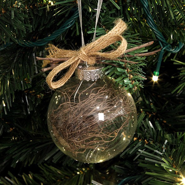 Clear Glass Craft Bauble Example