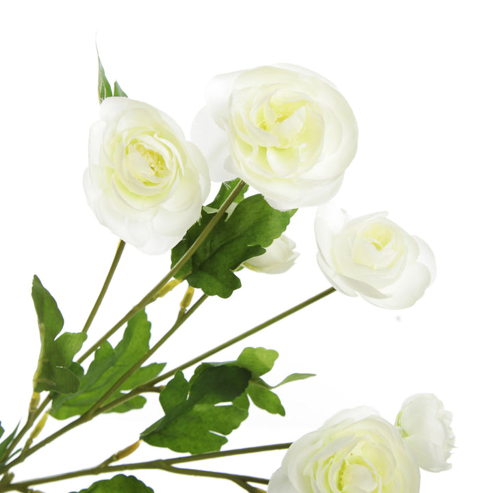 Cream Mini Ranunculus Flower Spray Flower Detail
