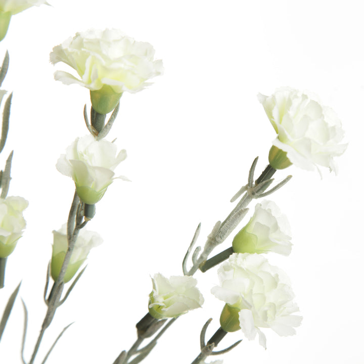 Cream Mini Carnation Spray