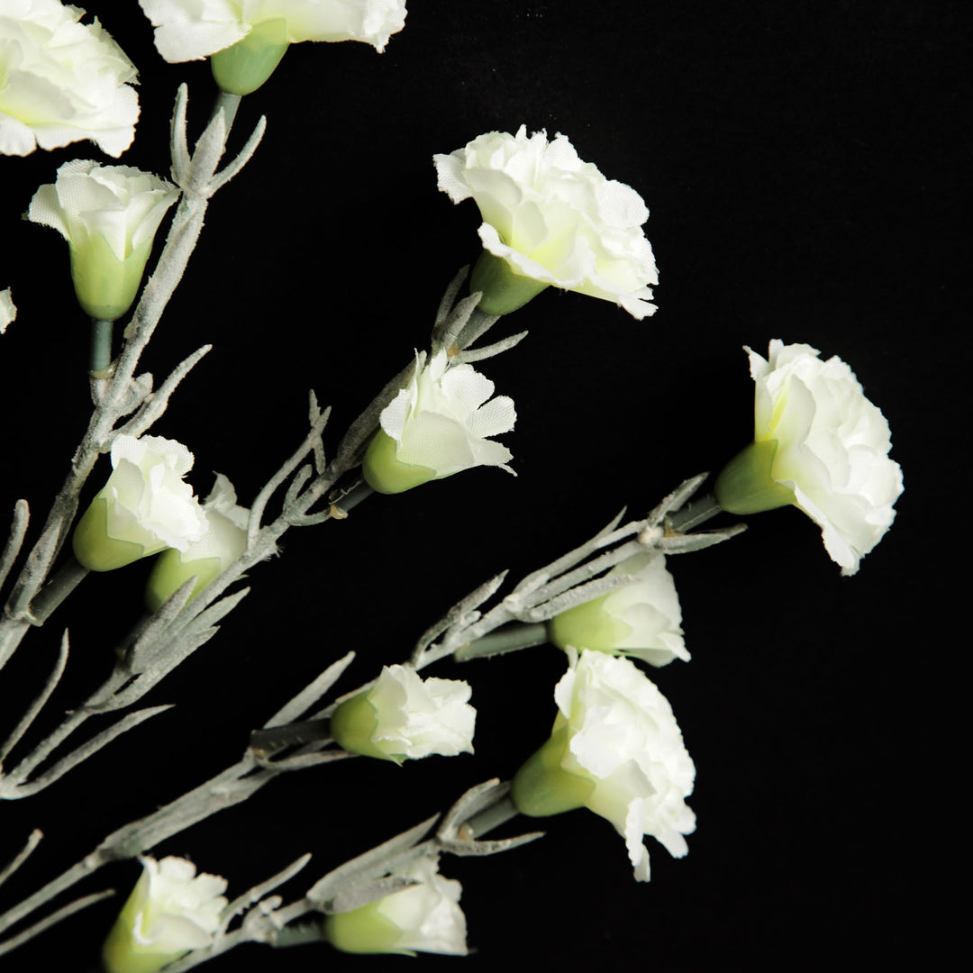 Cream Mini Carnation Spray